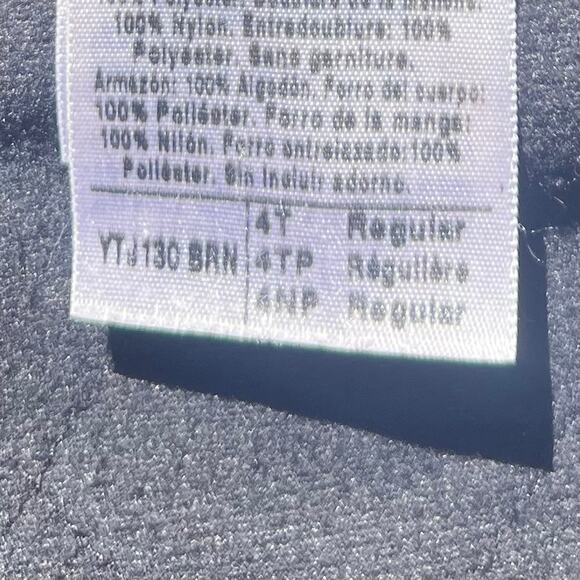 Carhartt YTJ130 Kids Jacket 4T | Tan Fleece-Lined Duck Canvas Mini Workwear Coat - Picture 11 of 11